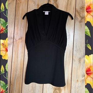 White House Black Market. Black  Sleeveless Top. S